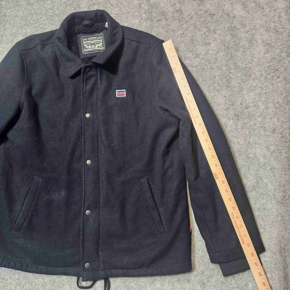 Levi's‎ Mens Wool-Feel Jacket Sherpa Fleece Lined Coat Sz Large
